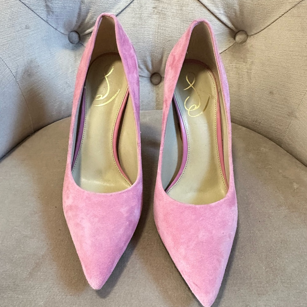 Sam Edelman Pink Suede Heels